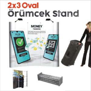 Örümcek Stand 2x3 | Pop-Up Sistem | Kolay Kurulum | Fuar Standı