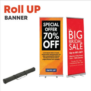 Roll Up Banner 85x200 cm | Çantalı | Sağlam Mekanizma | Kolay Kurulum